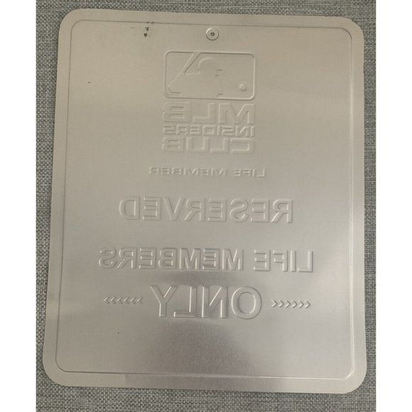 MLB Insiders Club Life Member Reserved Members Only Metal Parking Sign Man Cave - Picture 7 of 7